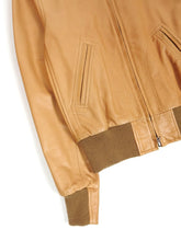 Load image into Gallery viewer, Golden Bear Leather Bomber Jacket Size Small
