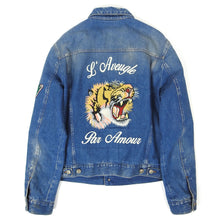 Load image into Gallery viewer, Gucci Embroidered Denim Jacket Size 52
