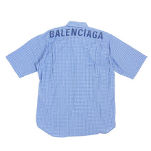 Load image into Gallery viewer, Balenciaga Check Back Logo Short Sleeve Shirt
