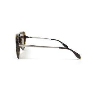 Alexander McQueen Tortoise Aviator Sunglasses