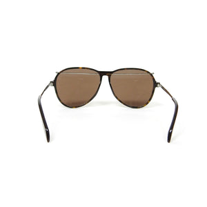 Alexander McQueen Tortoise Aviator Sunglasses