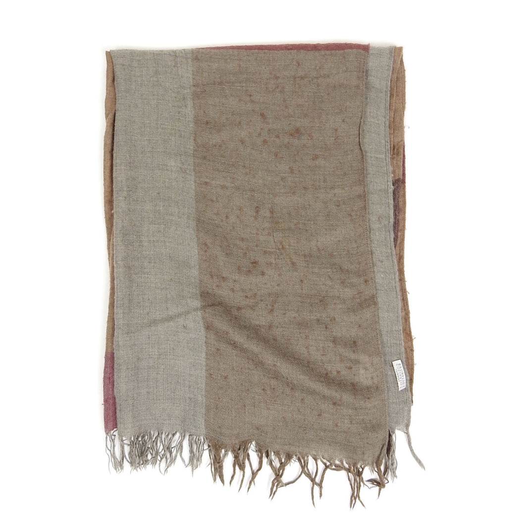 Brunello Cucinelli Check Cashmere Scarf