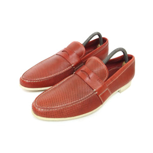 Prada Perforated Leather Loafers Size 7