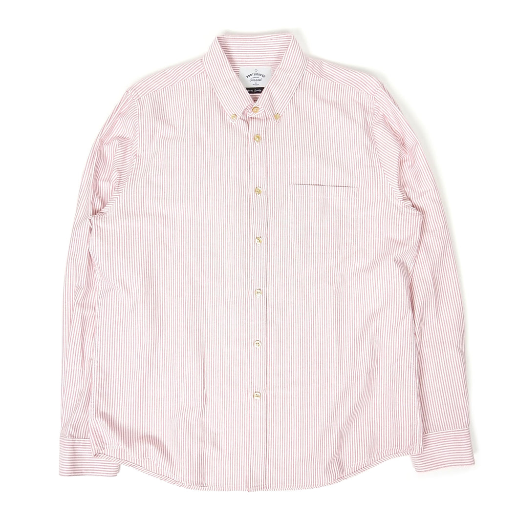 Portuguese Flannel Striped Oxford Shirt Size XL