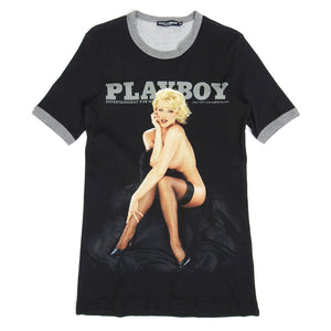 Dolce & Gabbana Playboy Ribbed T-Shirt June 1999 Size 52