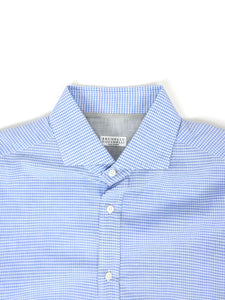 Brunello Cucinelli Check Dress Shirt Size XL