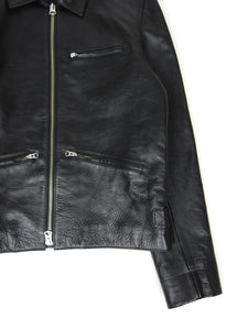 Acne Studios August Leather Jacket Size 46