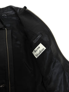 Acne Studios August Leather Jacket Size 46