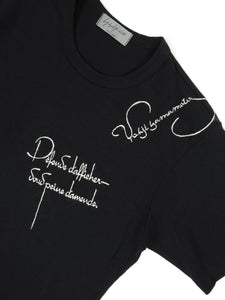 Yohji Yamamoto Embroidered T-Shirt Size 2