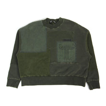 Load image into Gallery viewer, Palm Angels Patchwork Military Sweatshirt Size Small
