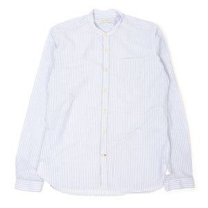 Oliver Spencer Striped Grandad Shirt Size 16