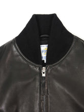 Load image into Gallery viewer, Golden Bear Leather Bomber Jacket Size Small
