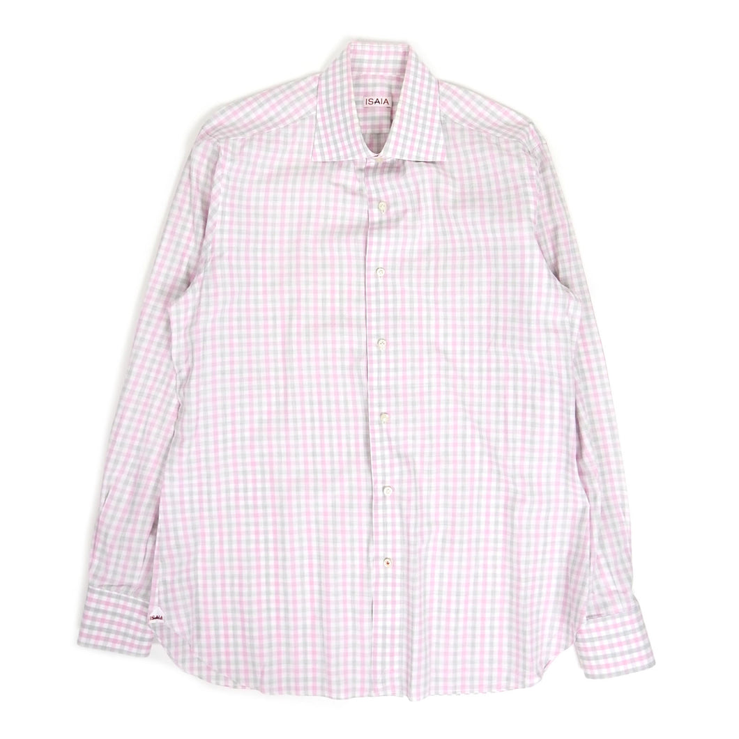 Isaia Check Shirt Size 42