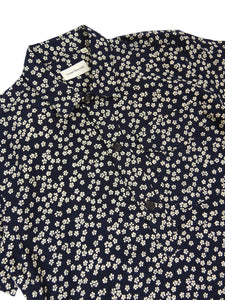 Oliver Spencer Floral 1/2 Button Up SS Shirt Size Medium