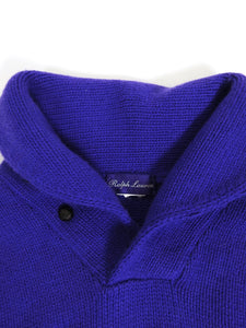 Ralph Lauren Purple Label Cashmere Shawl Neck Sweater Size Medium