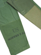 Load image into Gallery viewer, Latre Upcycled Patchwork Military Laundry Bag Trousers Size 34
