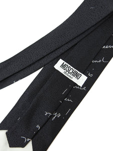 Moschino Text Tie