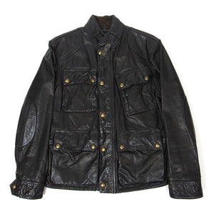 Polo Ralph Lauren Leather Moto Jacket Size Medium