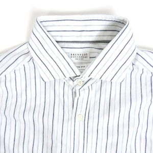 Brunello Cucinelli Striped Shirt Size XL