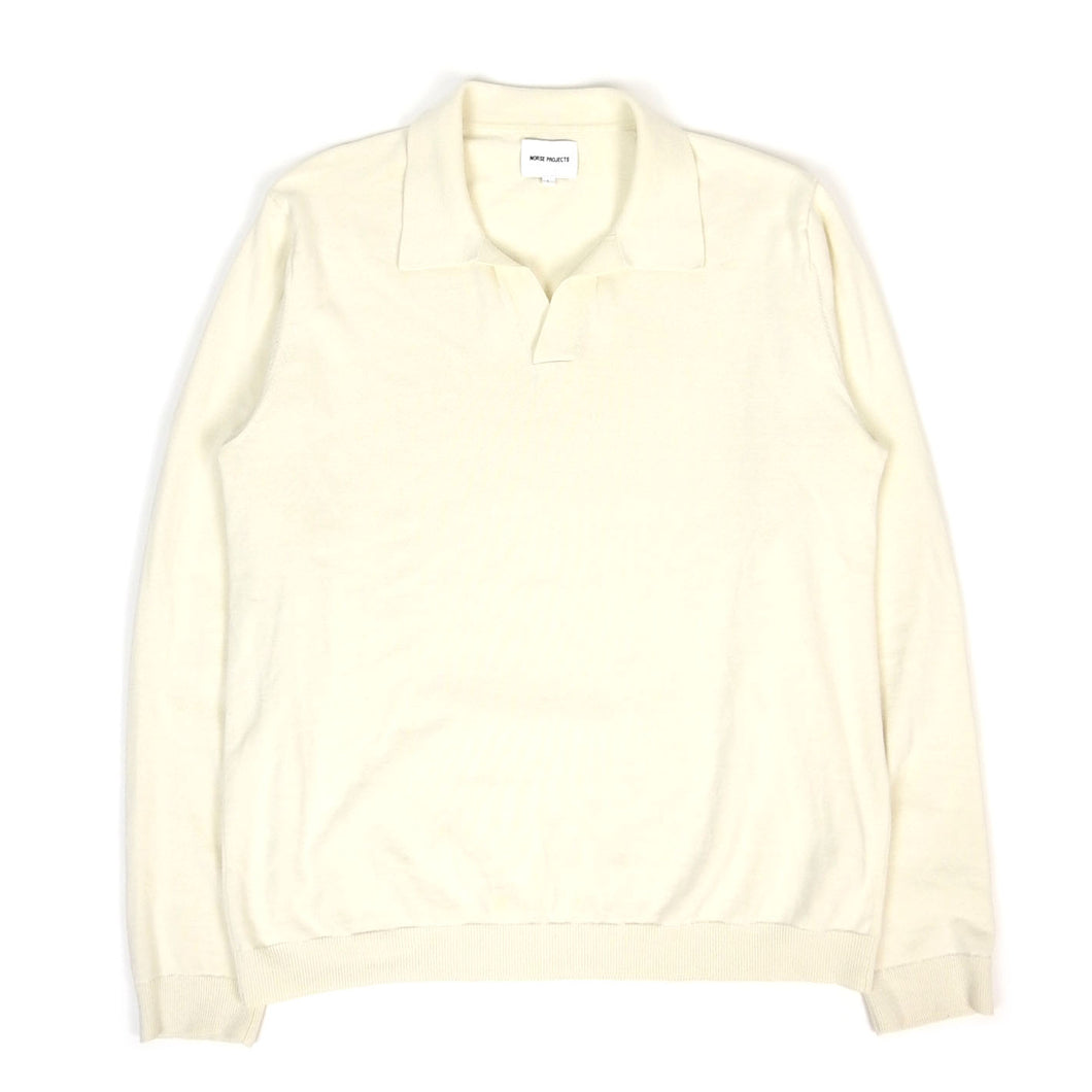 Norse Projects LS Knit Polo Size Large