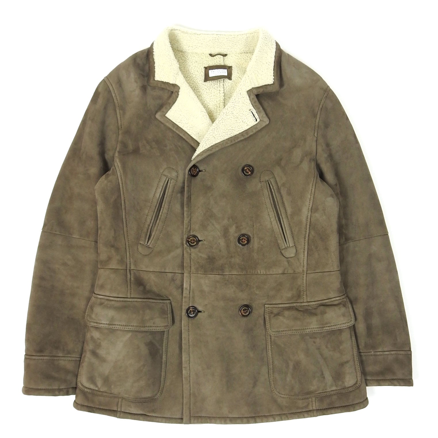 Brunello Cucinelli Shearling Coat Size Medium I Miss You MAN