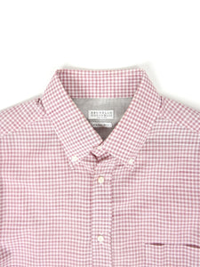 Brunello Cucinelli Check Dress Shirt Size XL