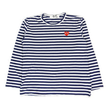 Load image into Gallery viewer, Comme Des Garçons PLAY Striped LS T-Shirt Size Large
