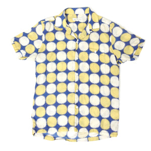 Far Afield Linen Camp Collar Shirt Size Large
