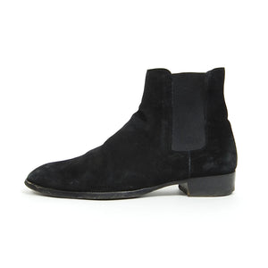 Saint Laurent Paris Suede Wyatt Chelsea Boots Size 43