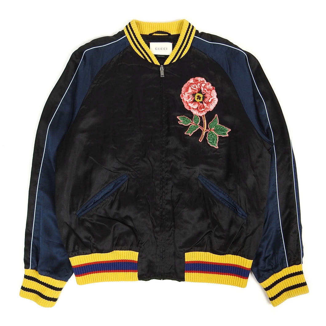 Gucci satin bomber jacket online