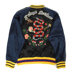 Gucci Satin Varsity Jacket Size 56