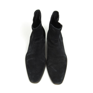 Saint Laurent Paris Suede Wyatt Chelsea Boots Size 43