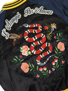 Gucci Satin Varsity Jacket Size 56