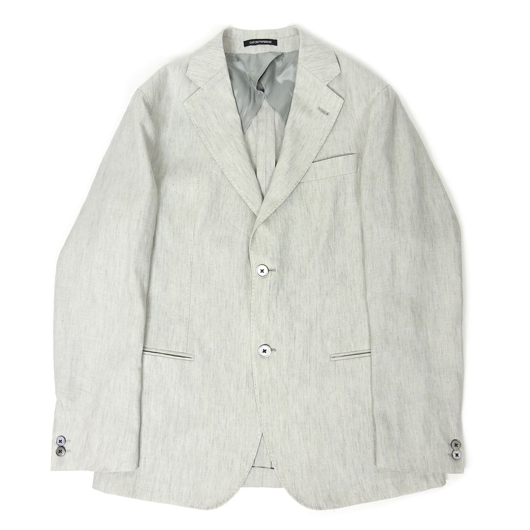 Emporio Armani Linen 2 Piece Suit Size 48