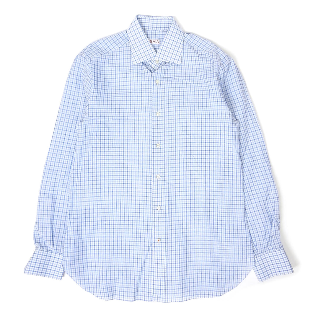 Isaia Check Button Up Size 42