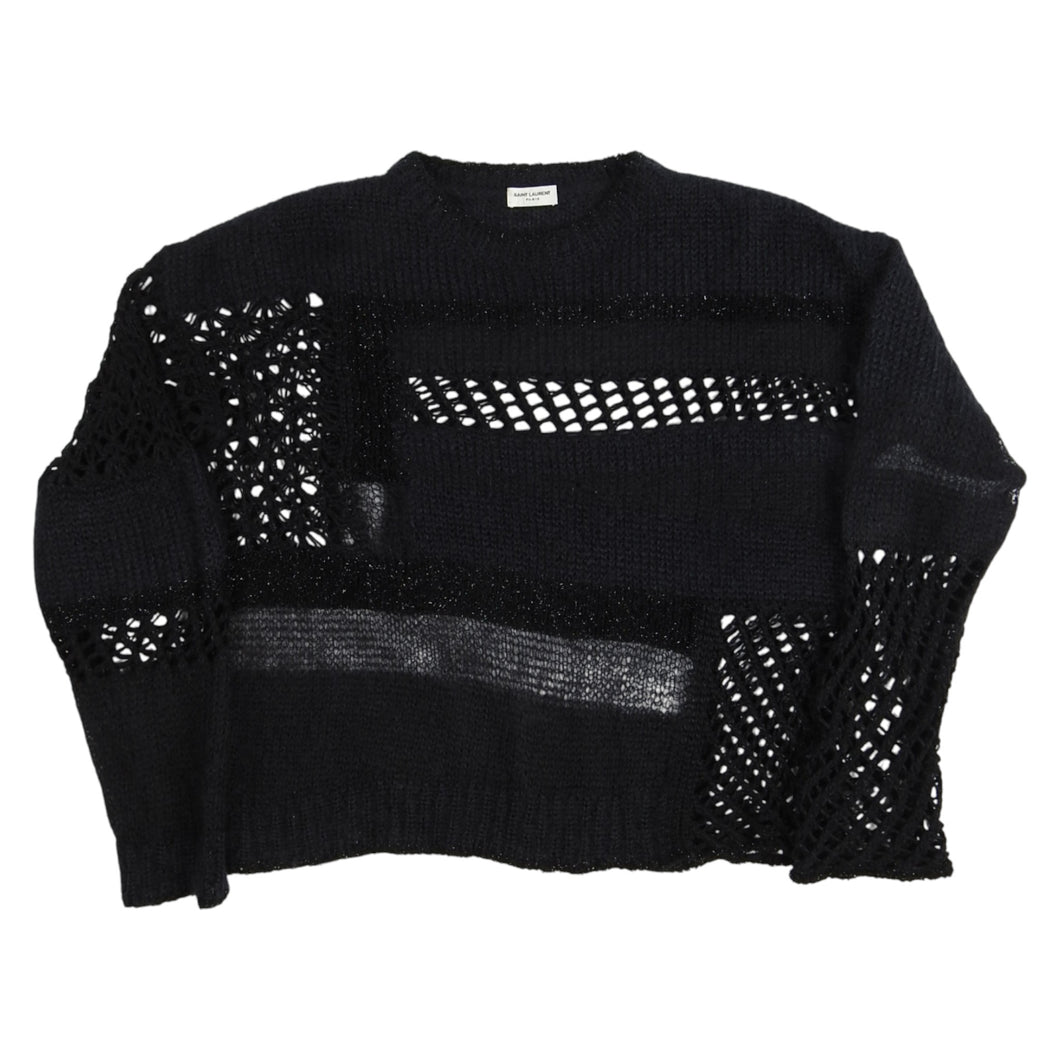 Saint Laurent Paris Loose Knit Mohair Sweater Size Medium