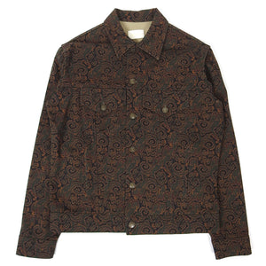 Aime Leon Dore Paisley Twill Trucker Jacket Size Medium