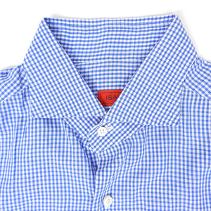 Isaia Check Button Up Size 42