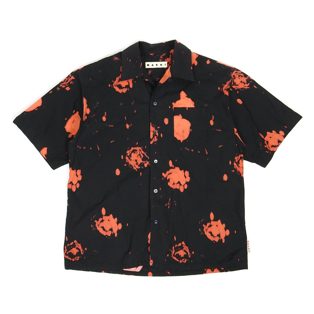 Marni Patterned Camp Collar SS Shirt Size 50