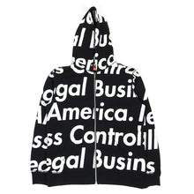 Load image into Gallery viewer, Supreme Illegal Business Control America Zip Hoodie Size Medium
