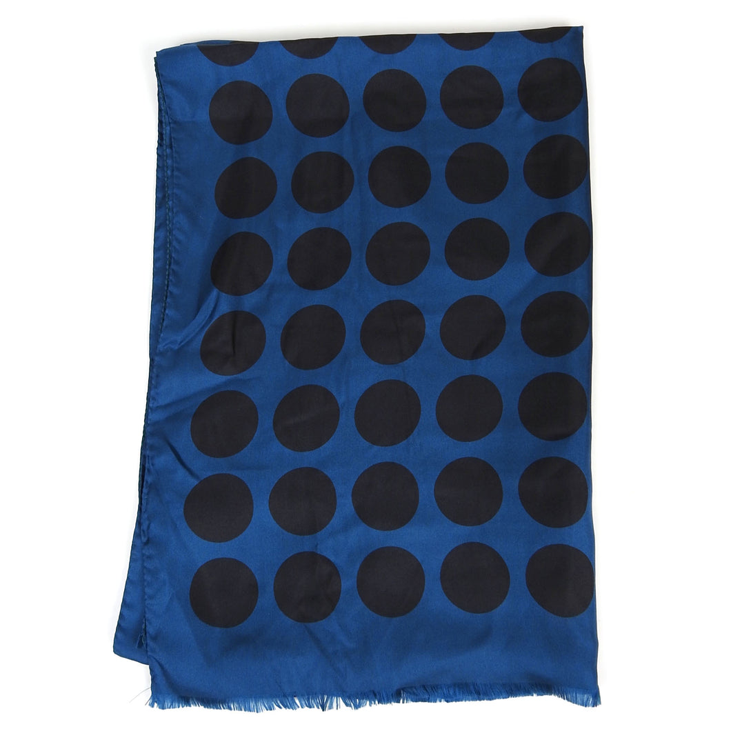 Doppiaa Silk Polka Dot Scarf