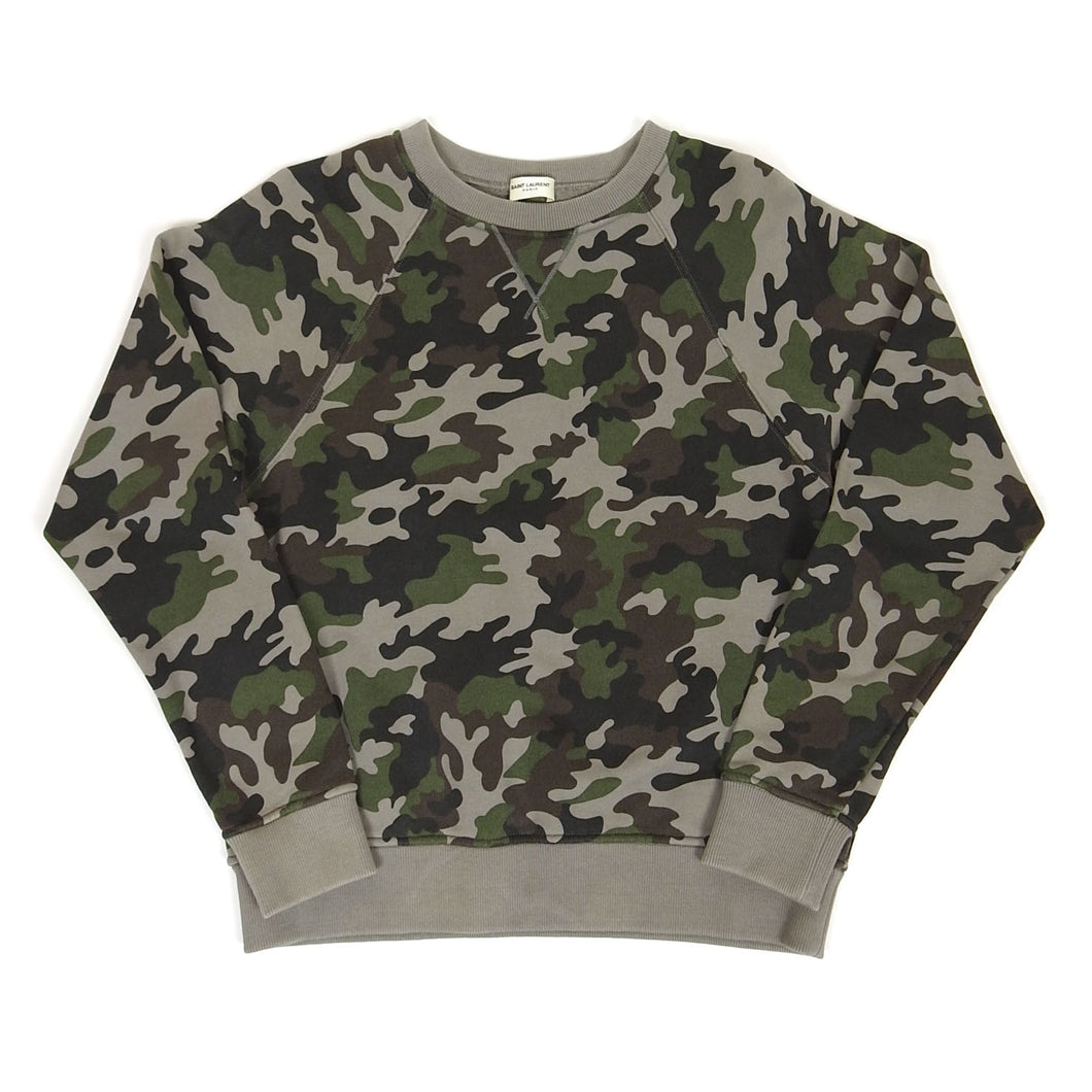 Saint Laurent Paris Camo Sweatshirt Size M
