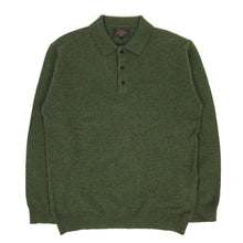 Load image into Gallery viewer, Beams+ Knit LS Polo Size Large
