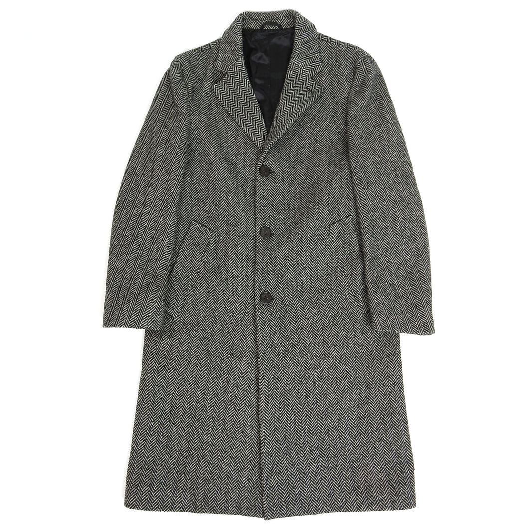 Officine Generale Herringbone Wool Coat Size 46