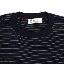 Load image into Gallery viewer, Brunello Cucinelli Striped LS T-Shirt Size 54
