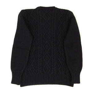 Inis Meain Merino Wool Cableknit Sweater Size Small