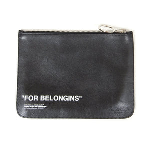 Off-White “For Belongings” Leather Pouch