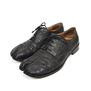 Maison Margiela Cracked Leather Tabi Derbies Size 45