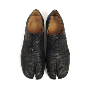 Maison Margiela Cracked Leather Tabi Derbies Size 45