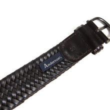 Load image into Gallery viewer, Anderson’s Woven Leather Belt Size 38
